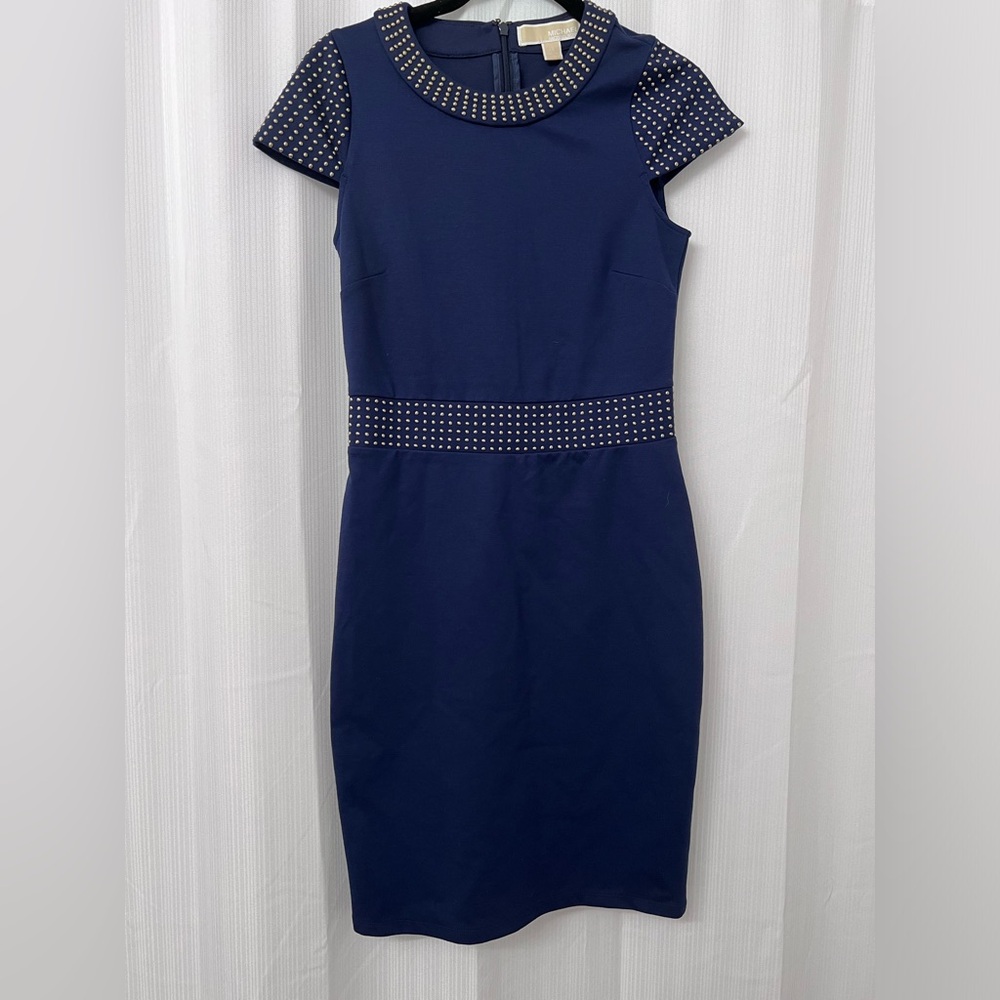 Michael Kors Studded Cap Sleeve Dress